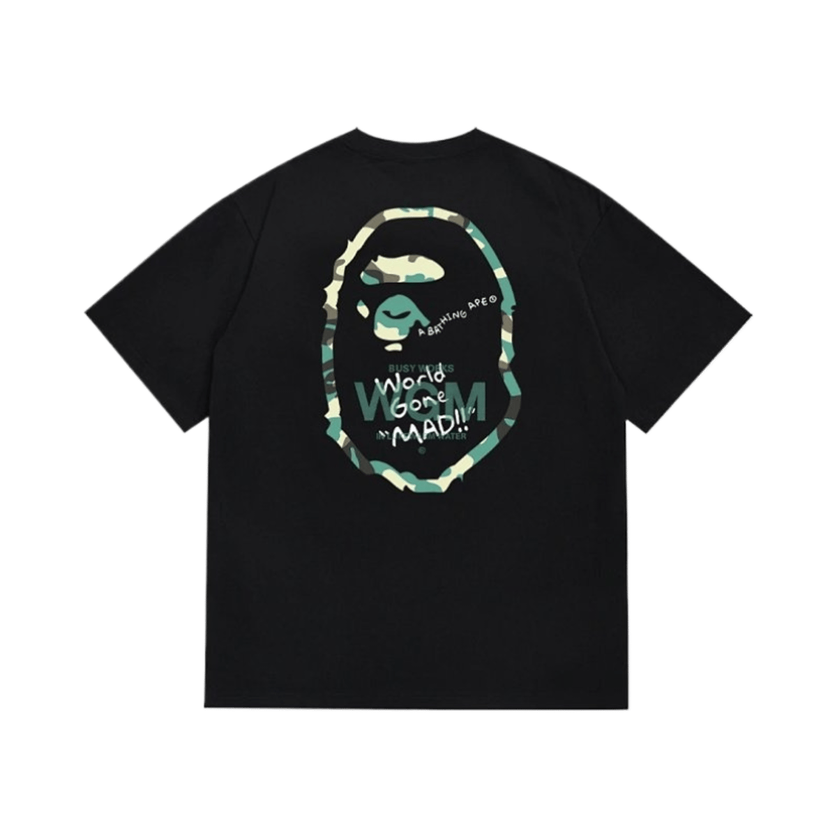 A Bathing Ape Classic Logo Print Short Sleeve T-Shirt Unisex Cotton Tee — image 2