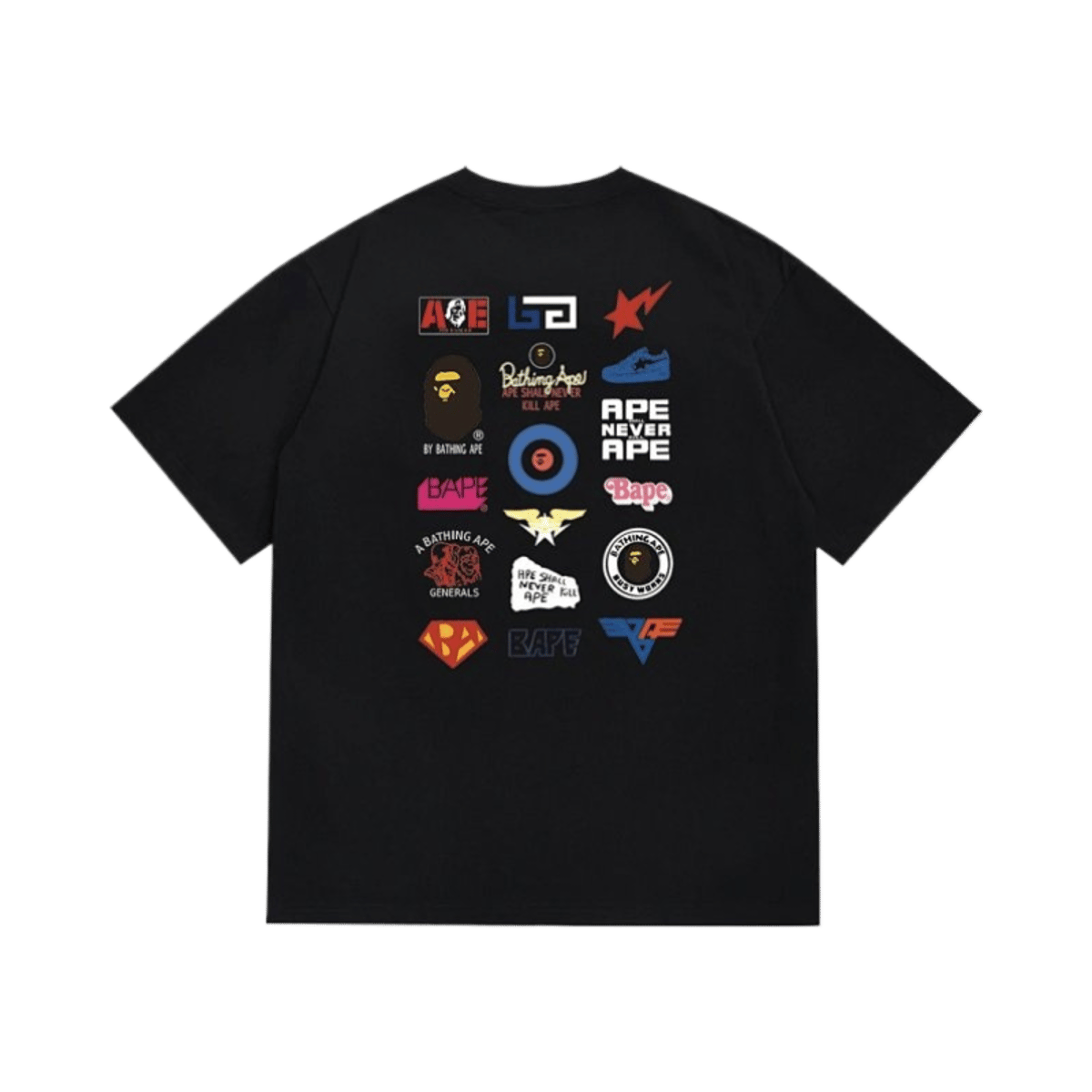 A Bathing Ape Classic Logo Print Short Sleeve T-Shirt Unisex Cotton Tee — image 2