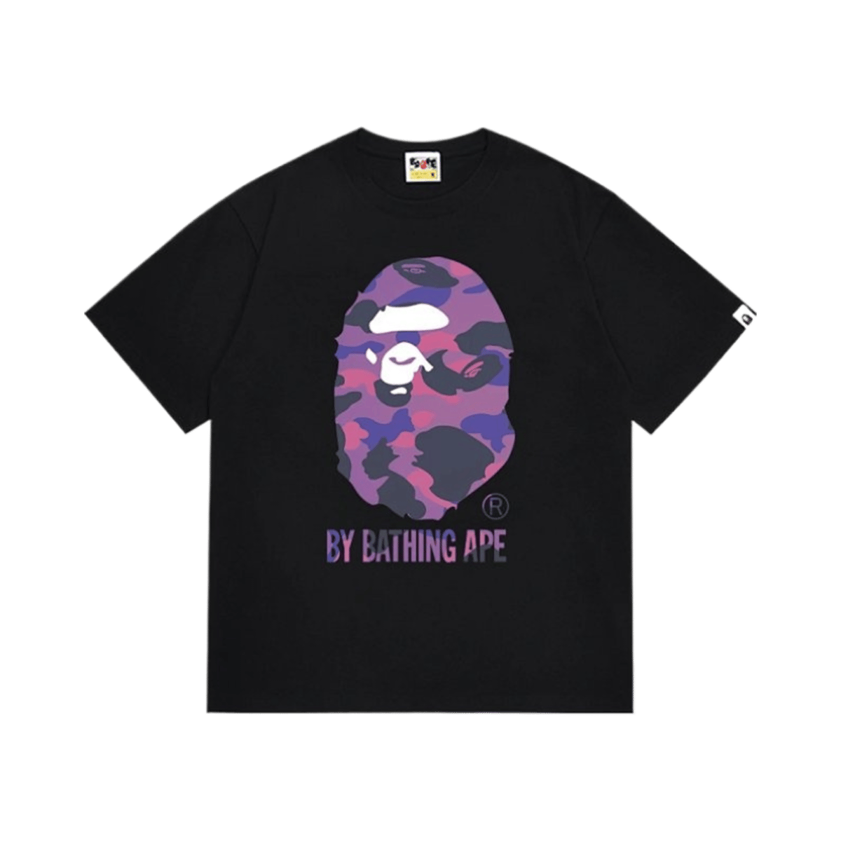 A Bathing Ape Classic Logo Print Short Sleeve T-Shirt Unisex Cotton Tee — image 2