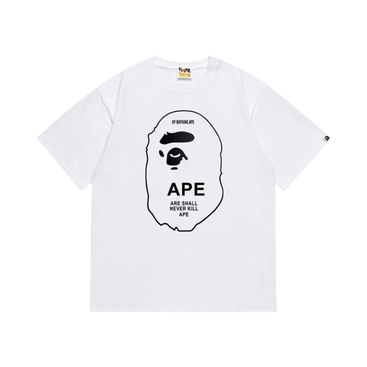 A Bathing Ape Classic Logo Print Short Sleeve T-Shirt Unisex Cotton Tee — image 2