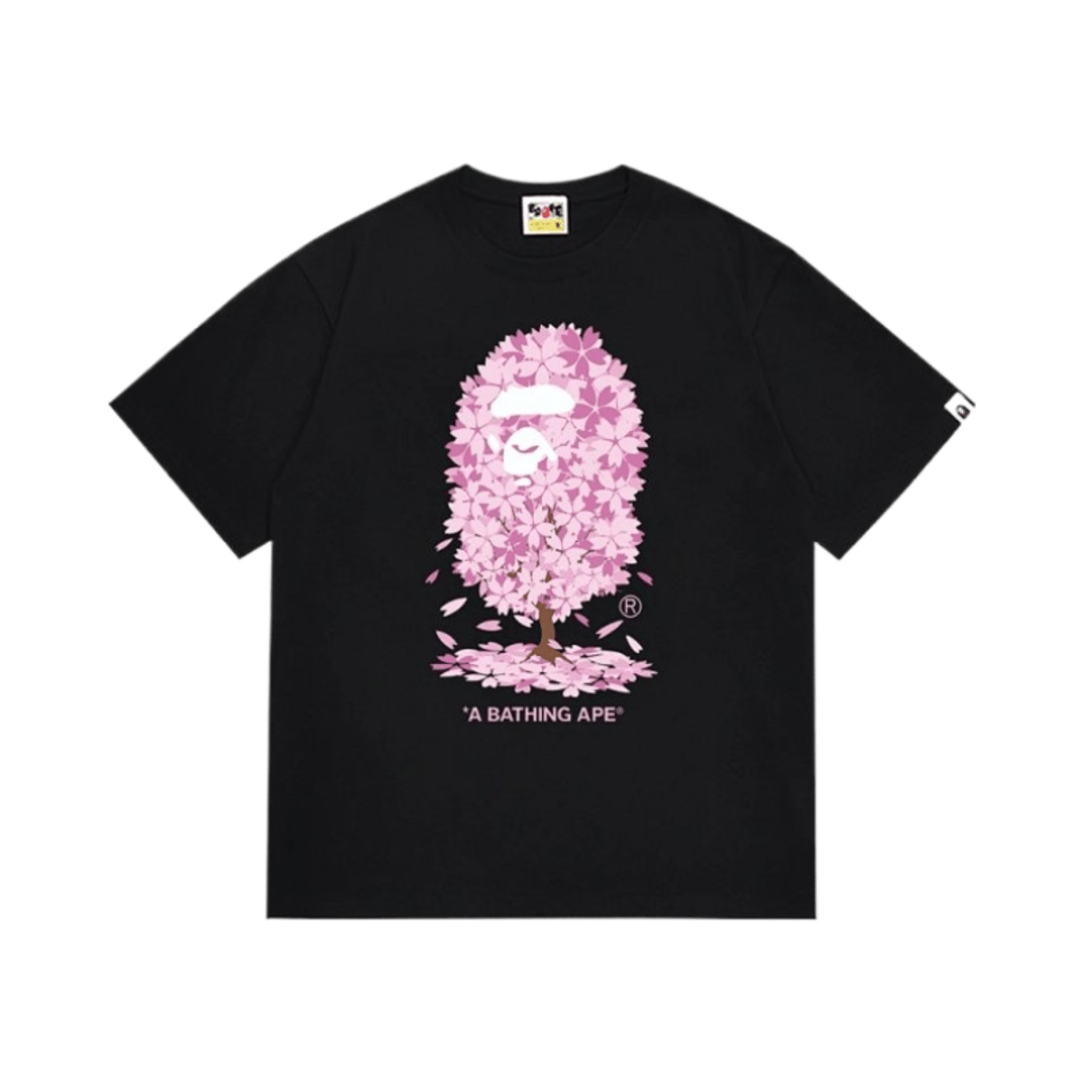 A Bathing Ape Classic Logo Print Short Sleeve T-Shirt Unisex Cotton Tee — image 2