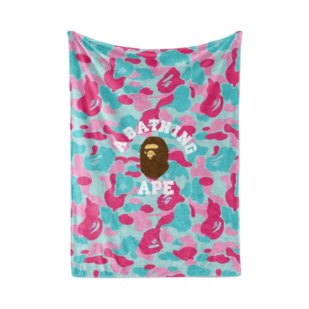 BAPE A Bathing Ape Camo Logo Fleece Blanket — image 11