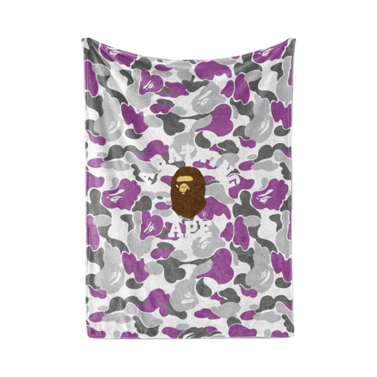 BAPE A Bathing Ape Camo Logo Fleece Blanket — image 12
