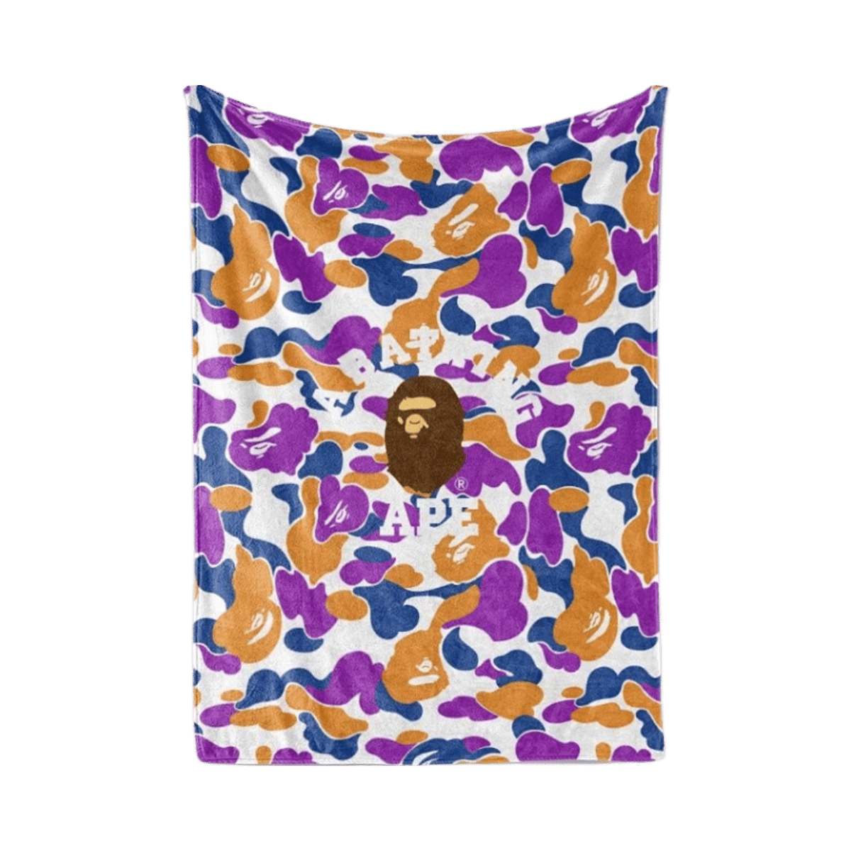 BAPE A Bathing Ape Camo Logo Fleece Blanket — image 14