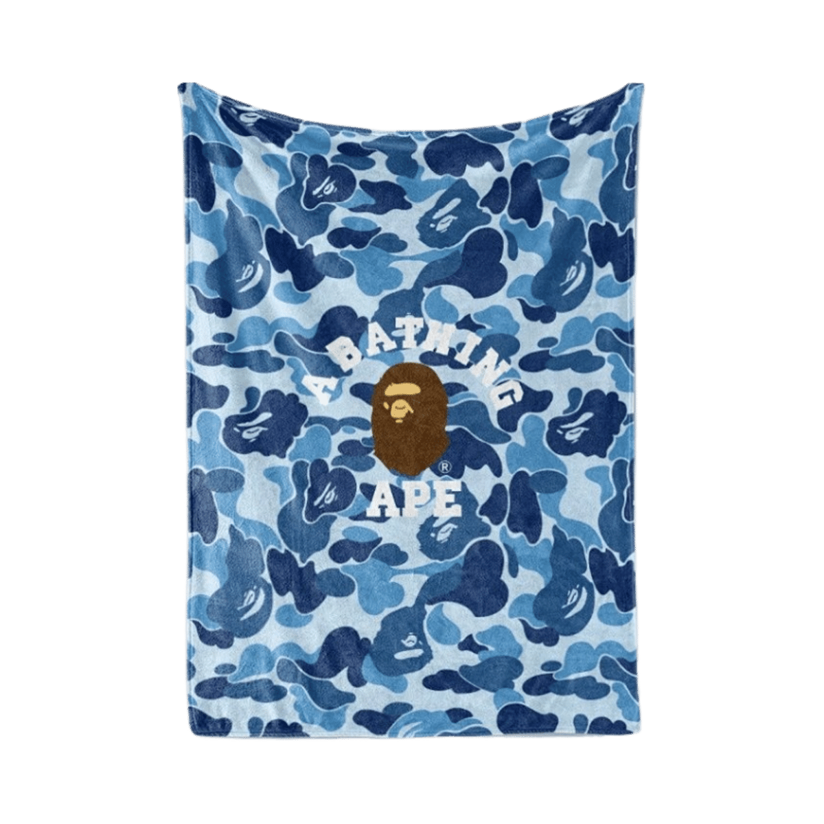 BAPE A Bathing Ape Camo Logo Fleece Blanket — image 2