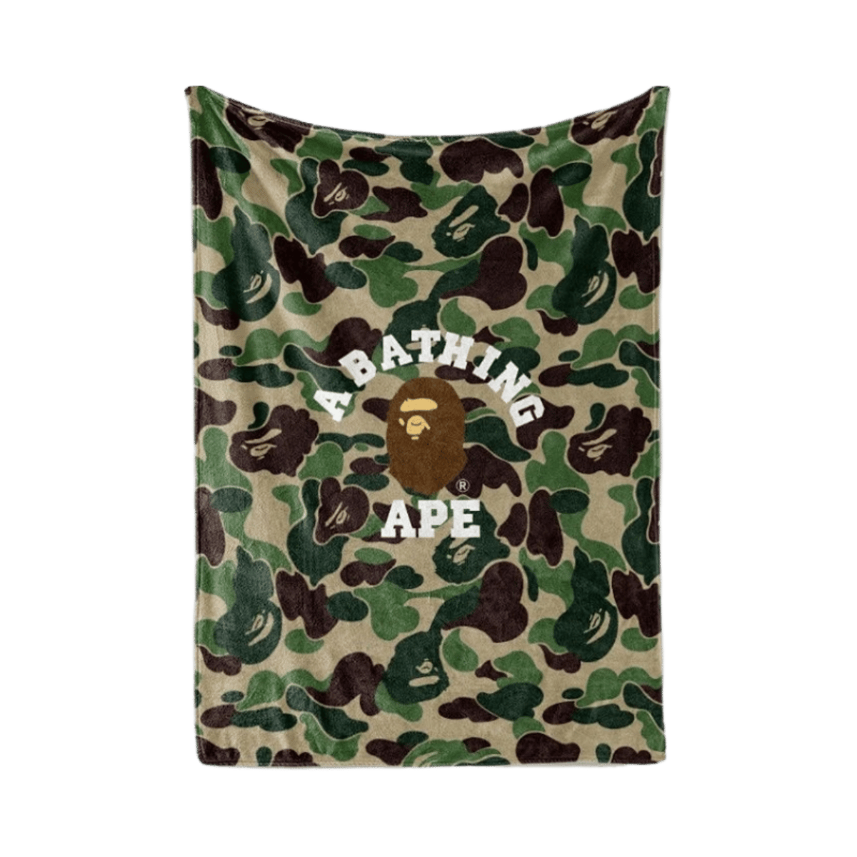 BAPE A Bathing Ape Camo Logo Fleece Blanket — image 3