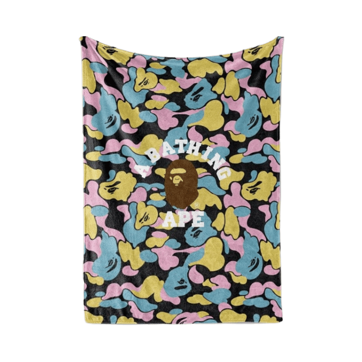 BAPE A Bathing Ape Camo Logo Fleece Blanket — image 5