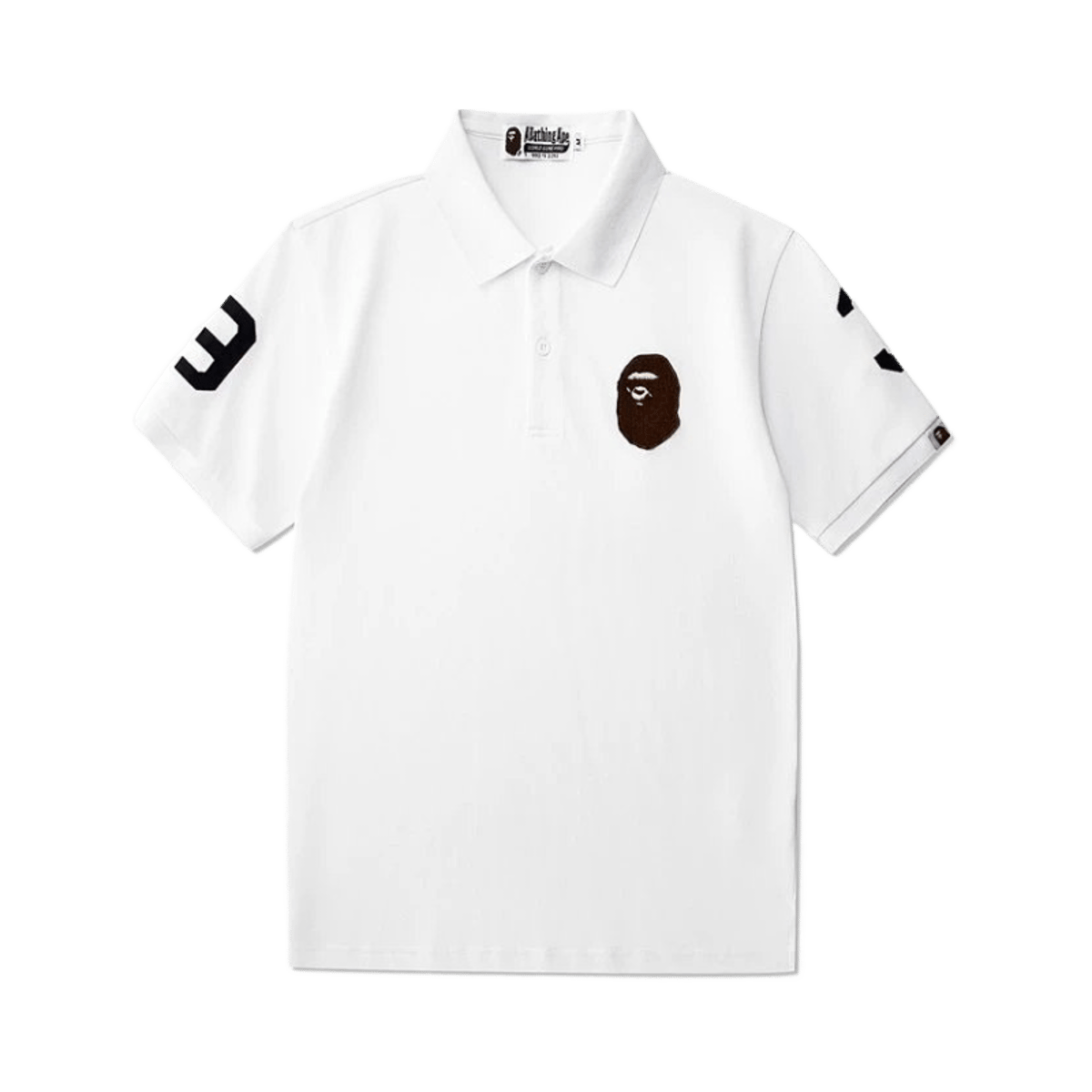 BAPE Ape Head Logo Short Sleeve Polo Shirt — image 2