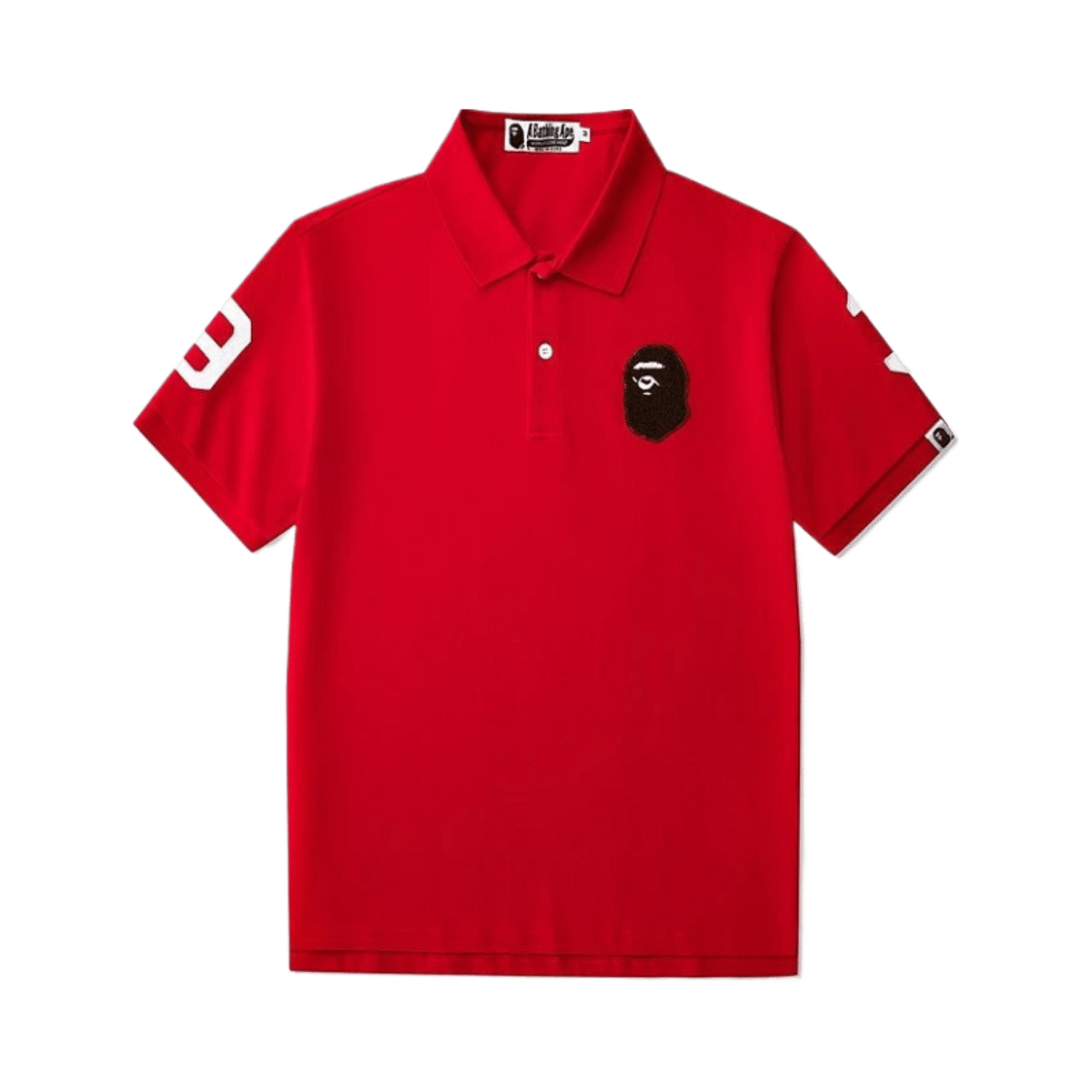 BAPE Ape Head Logo Short Sleeve Polo Shirt — image 3