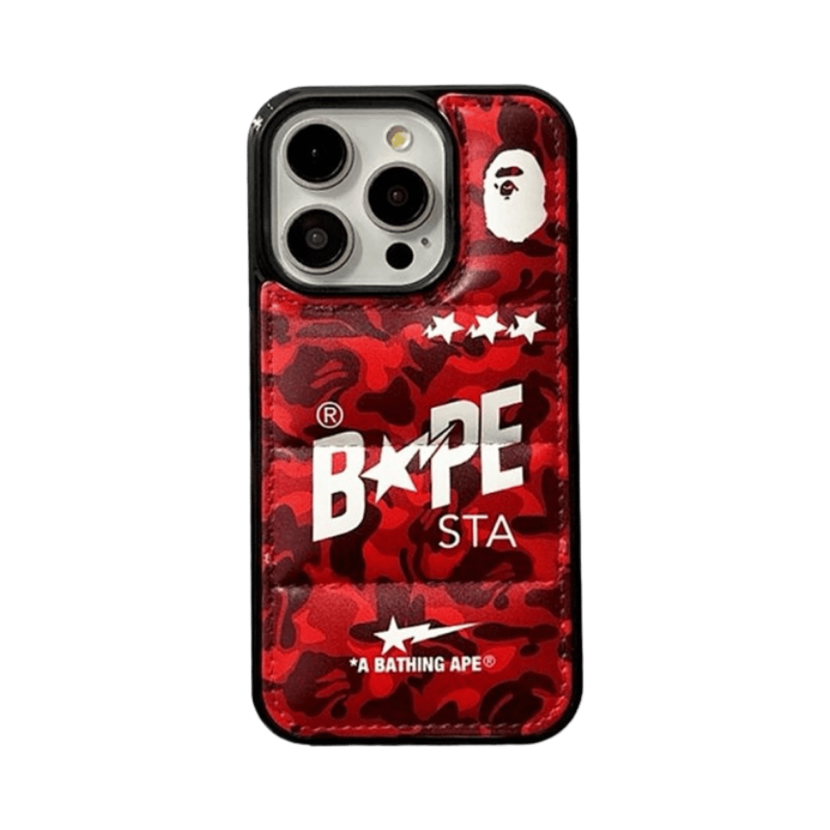 BAPE Camo Leather iPhone 16 Pro Max Case Shockproof Protection Cover — image 6