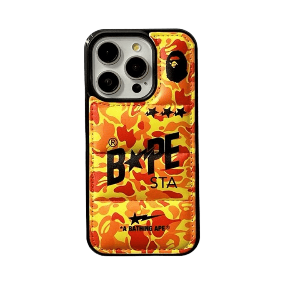 BAPE Camo Leather iPhone 16 Pro Max Case Shockproof Protection Cover — image 8