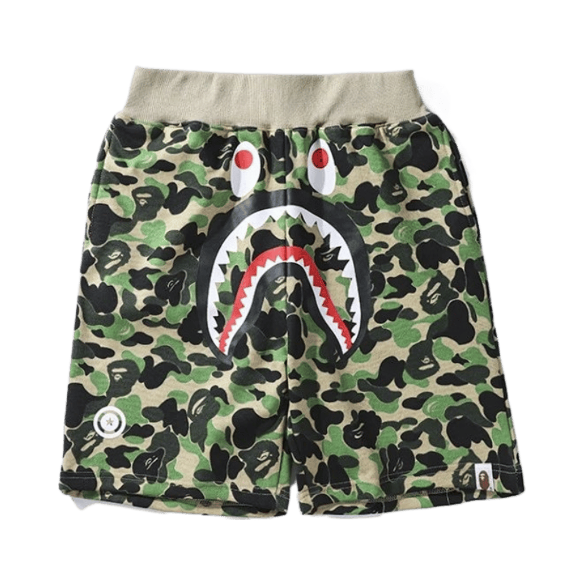 BAPE Shark Camo Glow-in-the-Dark Cotton Shorts — image 3