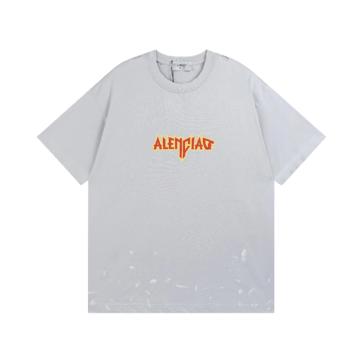 Balenciaga T Shirt  Oversized Logo Print Distressed Hem Streetwear — image 2