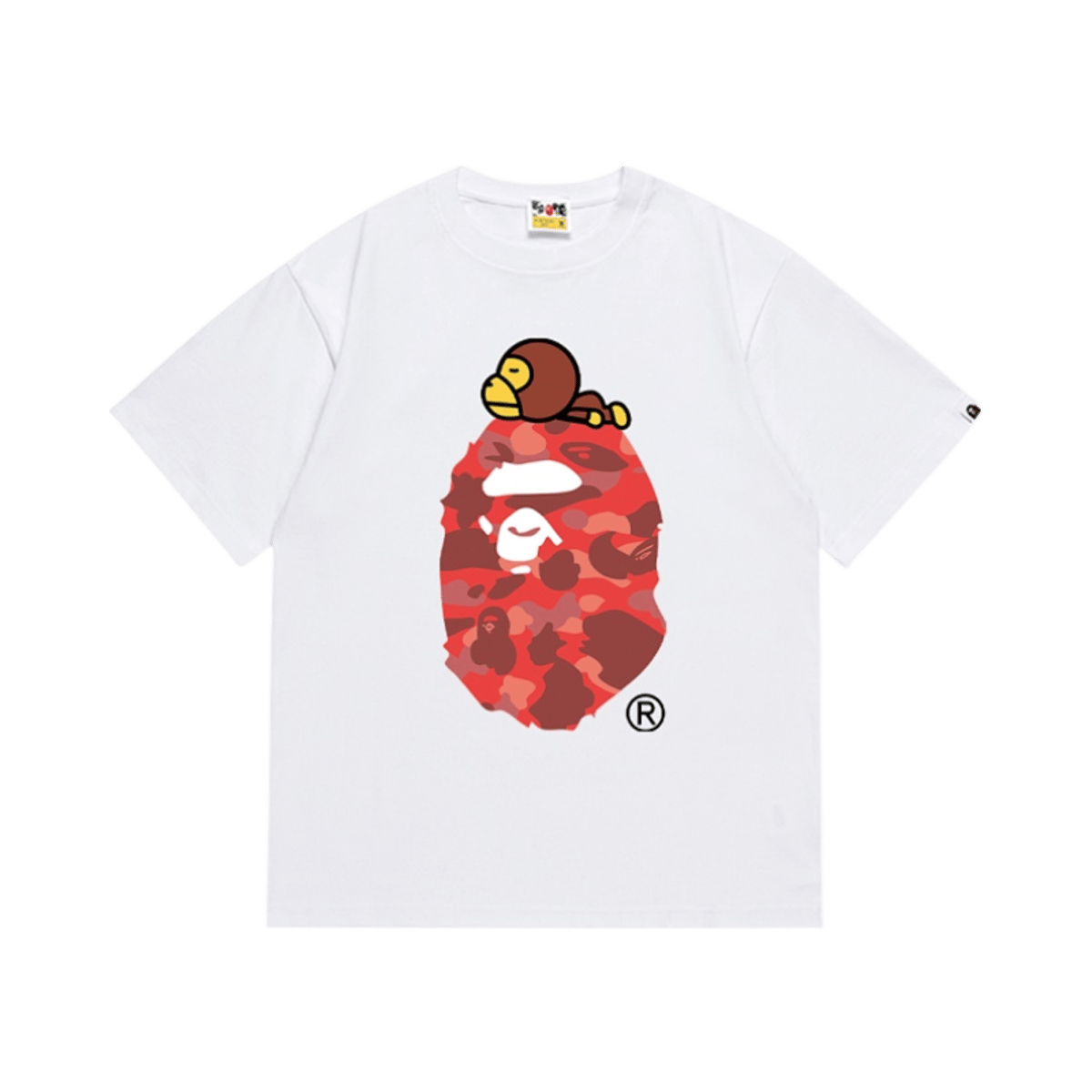 Bape A Bathing Ape October's Very Own OVO White Graphic Tee Shirt — image 7