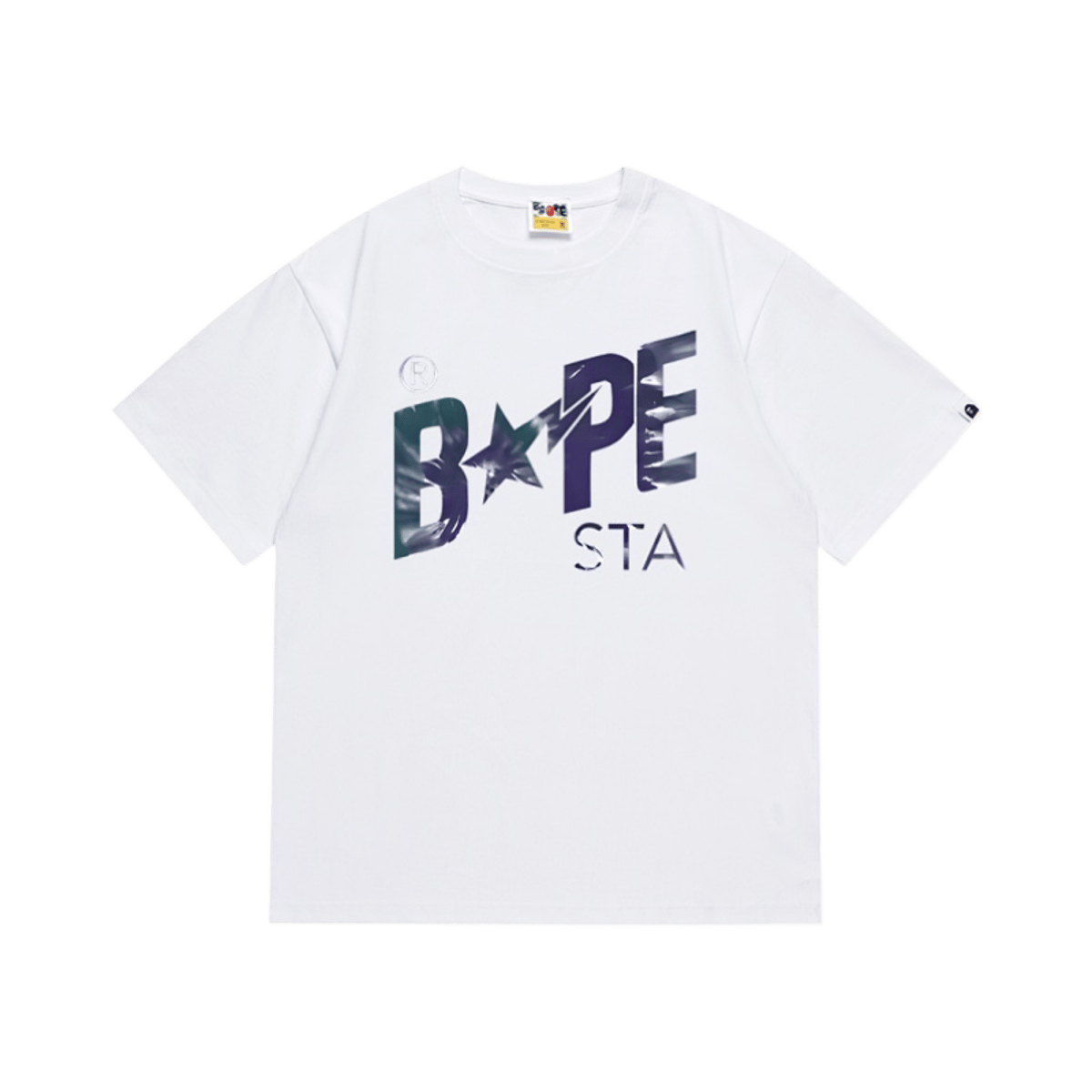 Bape Bape Sta Camo Logo Tee White — image 3