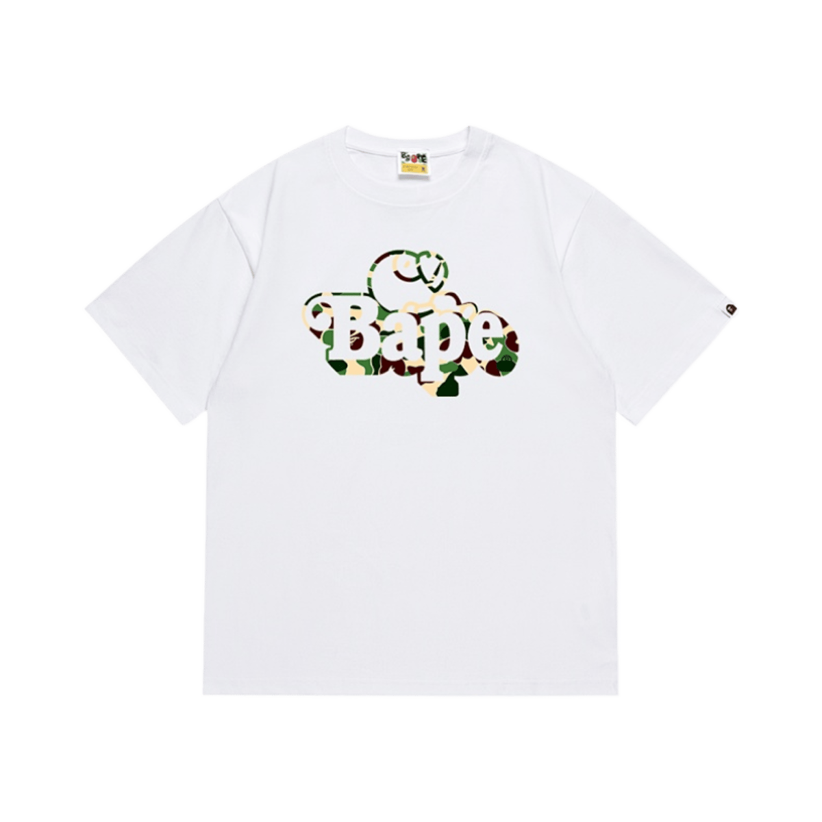 Bape Bape Sta Camo Logo Tee White — image 3