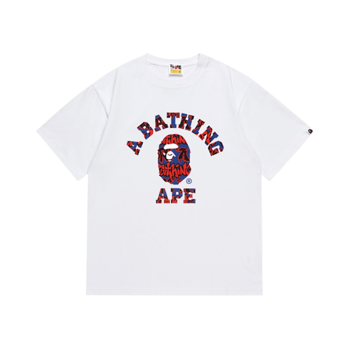 Bape Bape Sta Camo Logo Tee White — image 3