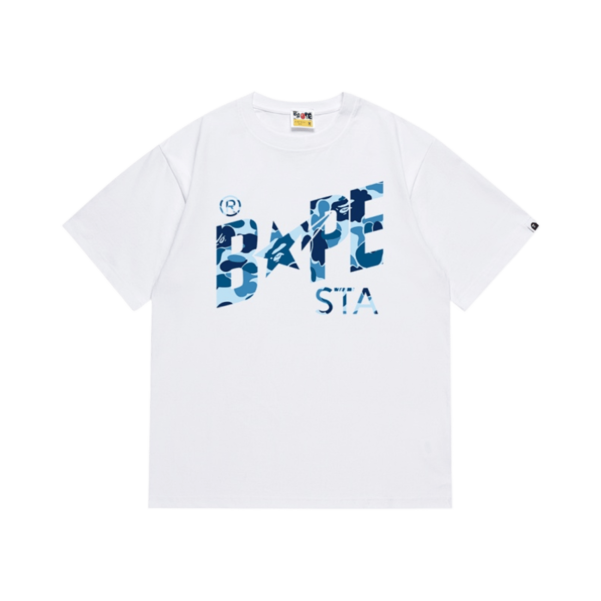 Bape Bape Sta Camo Logo Tee White — image 6