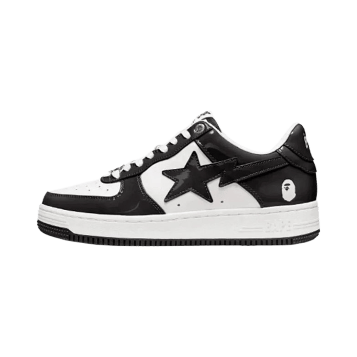 Bape Sta Low Top Sneakers Star Logo Leather Casual Shoes — image 5