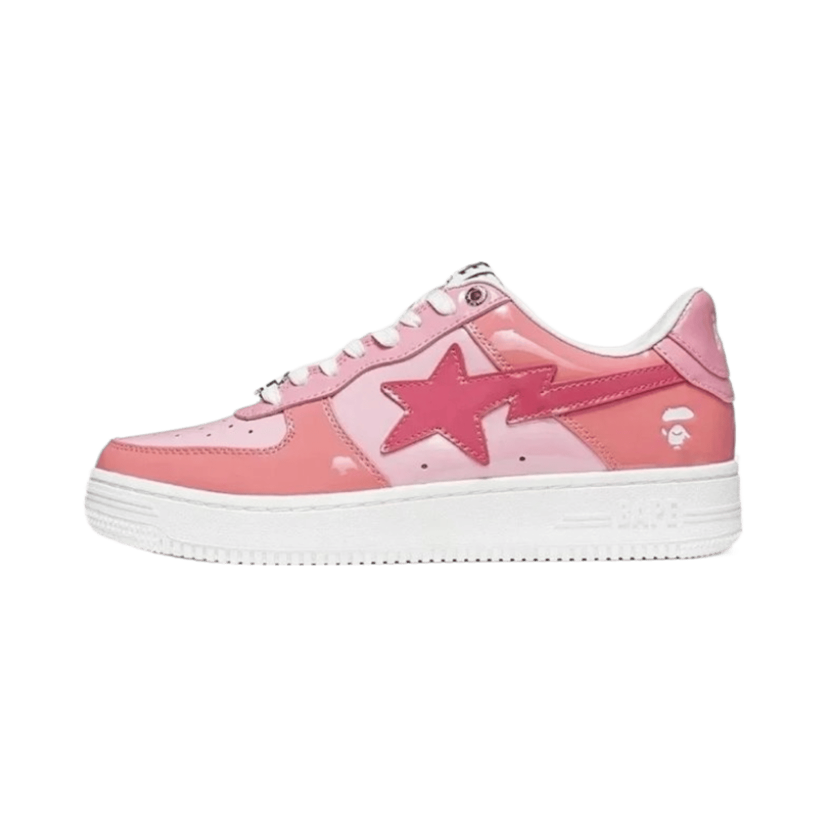 Bape Sta Low Top Sneakers Star Logo Leather Casual Shoes — image 6