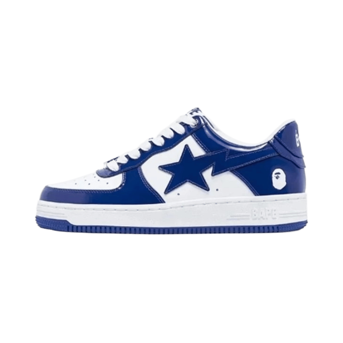 Bape Sta Low Top Sneakers Star Logo Leather Casual Shoes — image 7