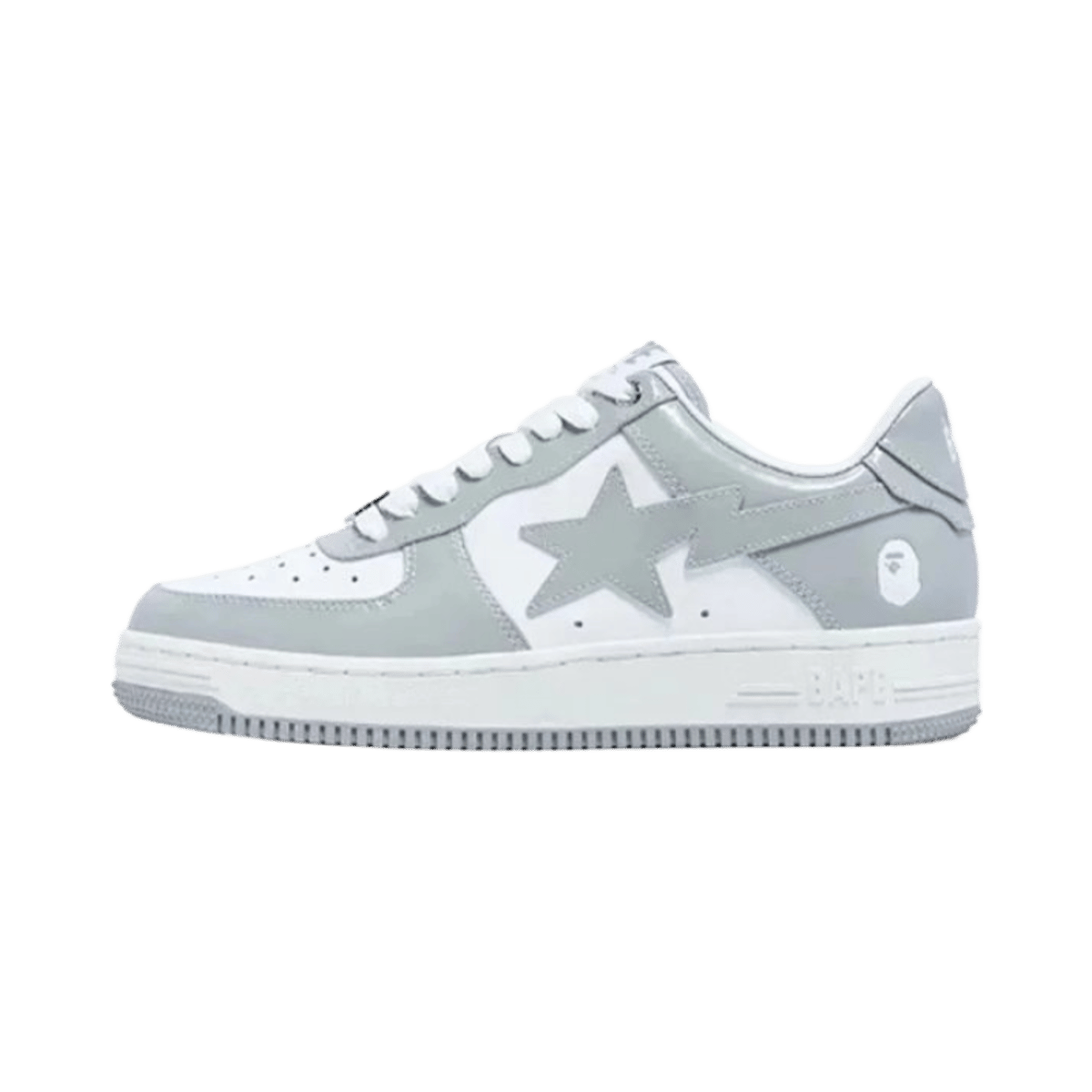 Bape Sta Low Top Sneakers Star Logo Leather Casual Shoes — image 8