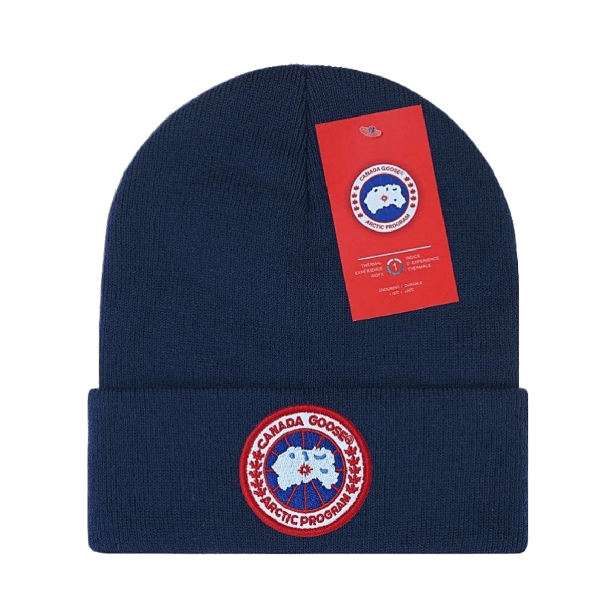 Canada Goose Arctic Program Ribbed Knit Beanie Hat Unisex Warm Winter Cap — image 10