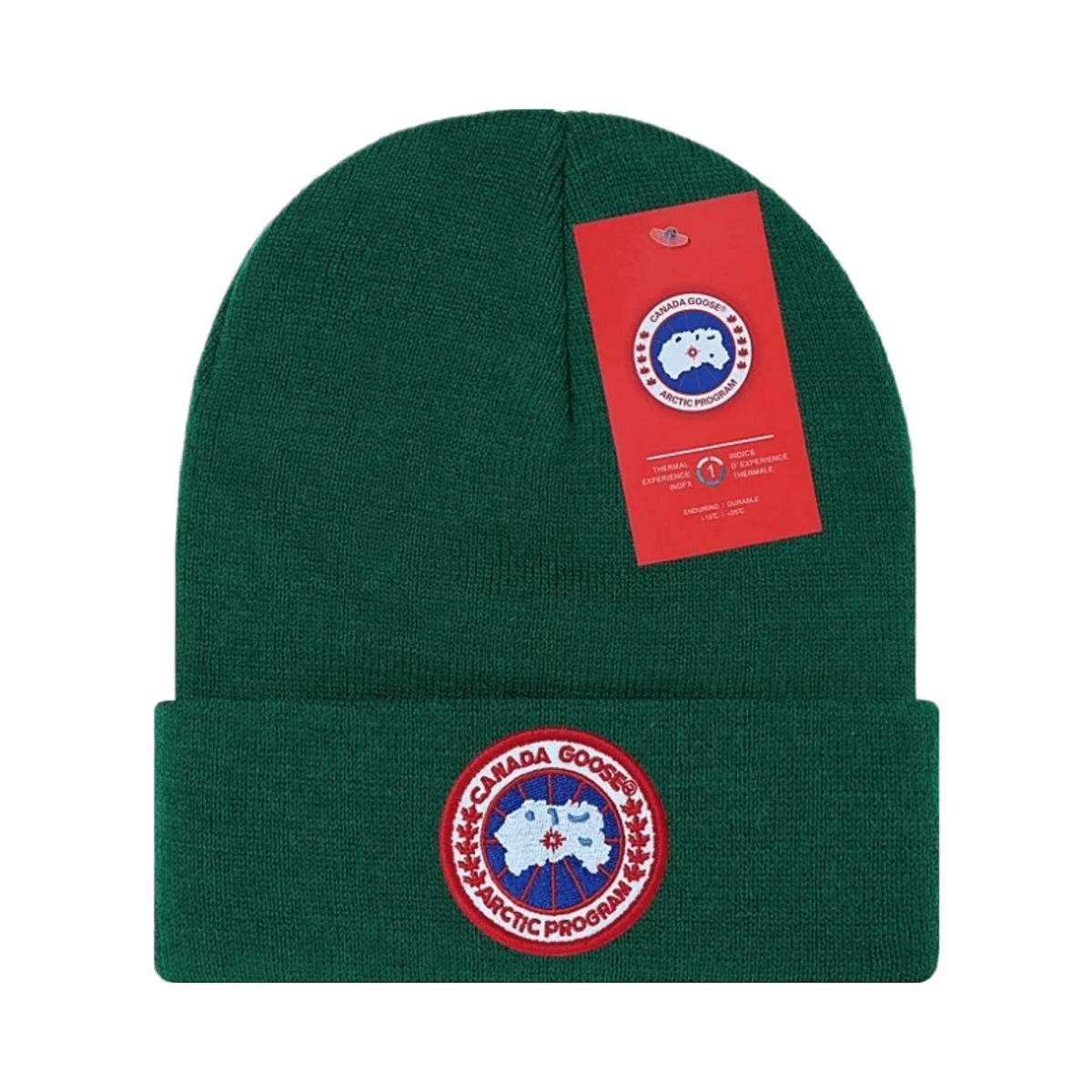 Canada Goose Arctic Program Ribbed Knit Beanie Hat Unisex Warm Winter Cap — image 11