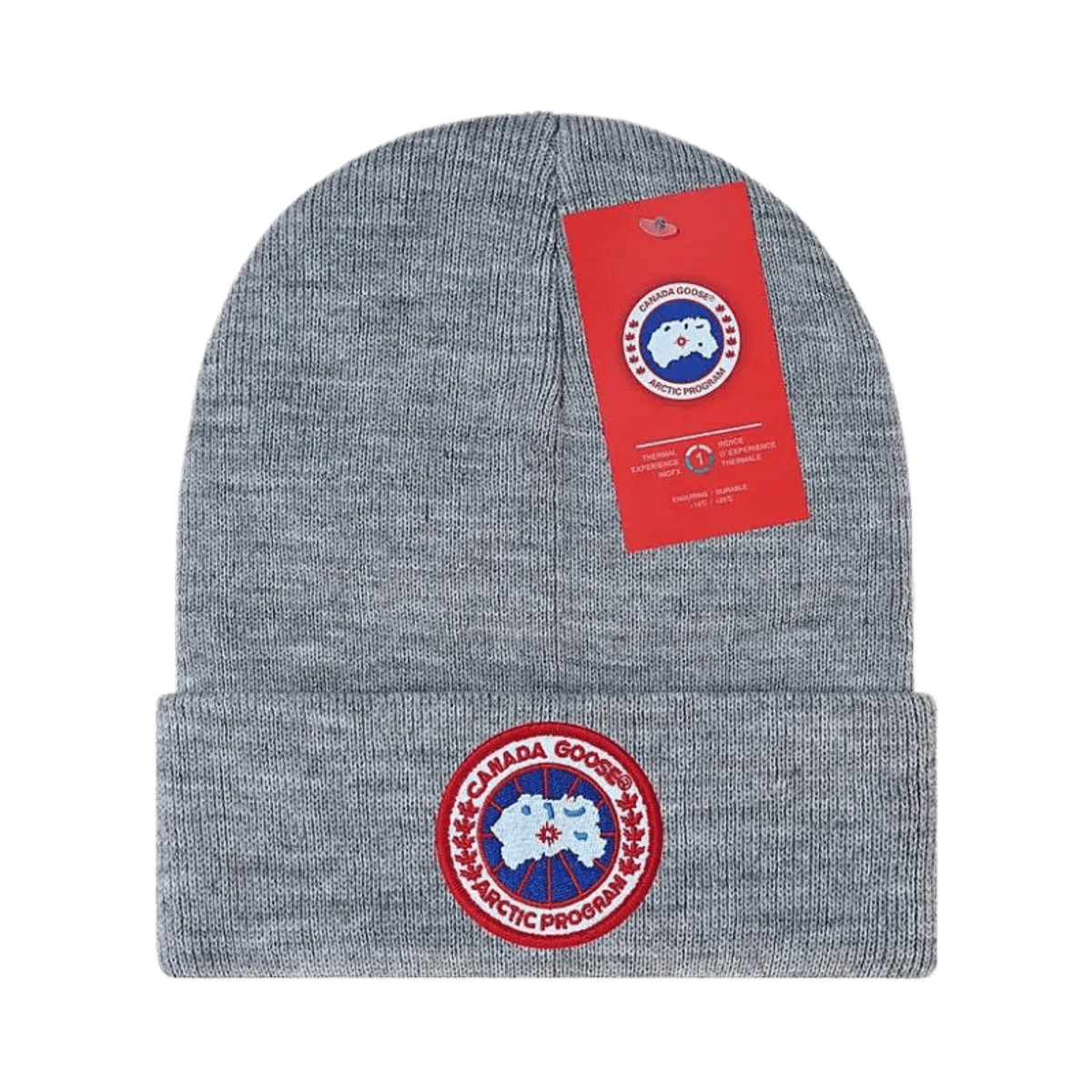 Canada Goose Arctic Program Ribbed Knit Beanie Hat Unisex Warm Winter Cap — image 12