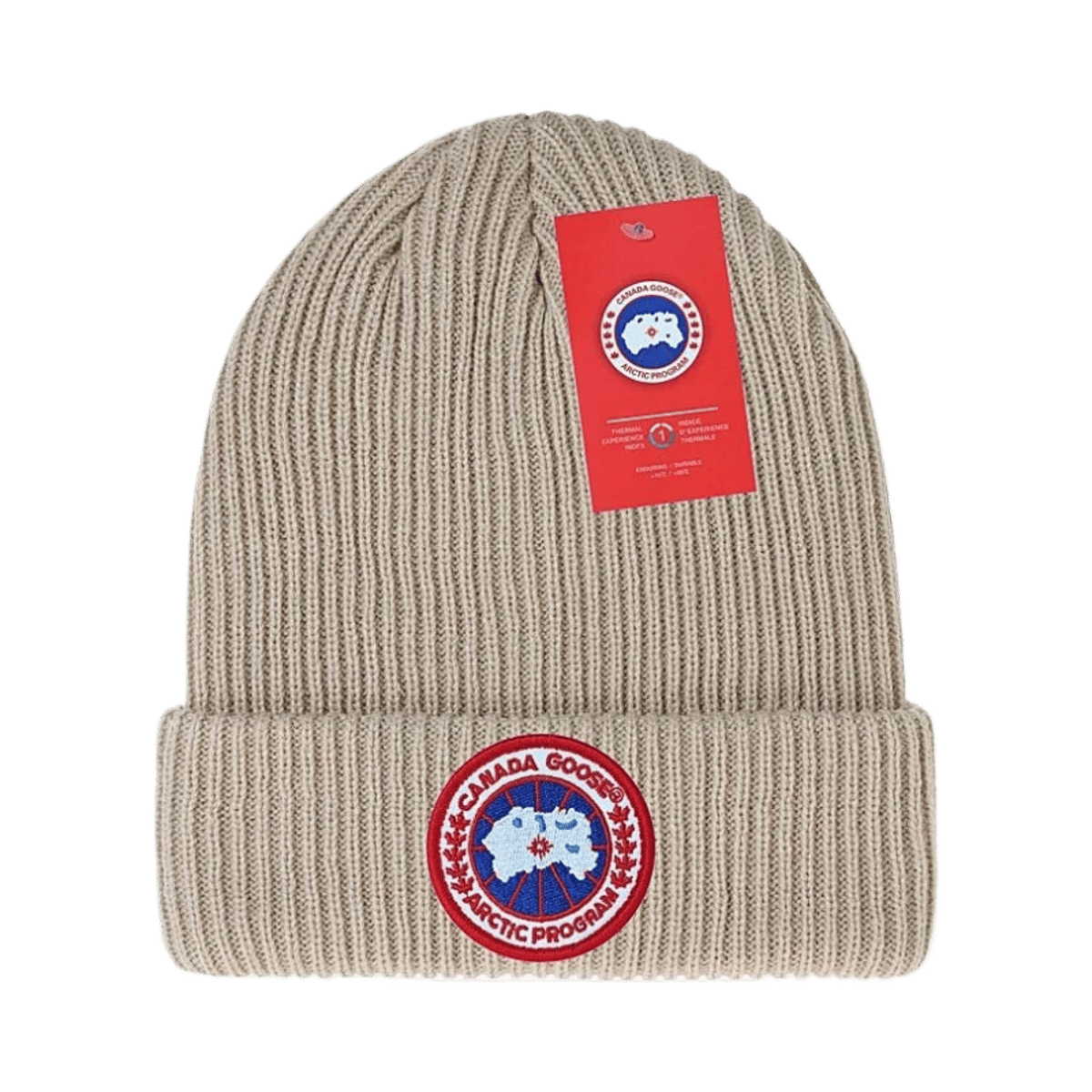 Canada Goose Arctic Program Ribbed Knit Beanie Hat Unisex Warm Winter Cap — image 12