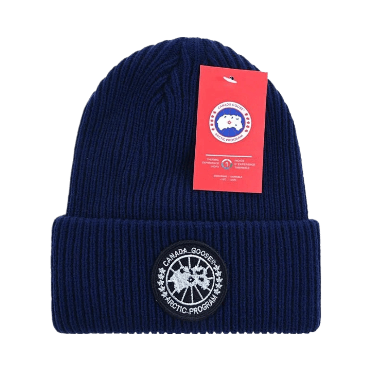 Canada Goose Arctic Program Ribbed Knit Beanie Hat Unisex Warm Winter Cap — image 2