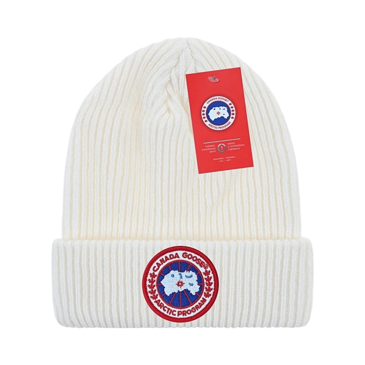 Canada Goose Arctic Program Ribbed Knit Beanie Hat Unisex Warm Winter Cap — image 2