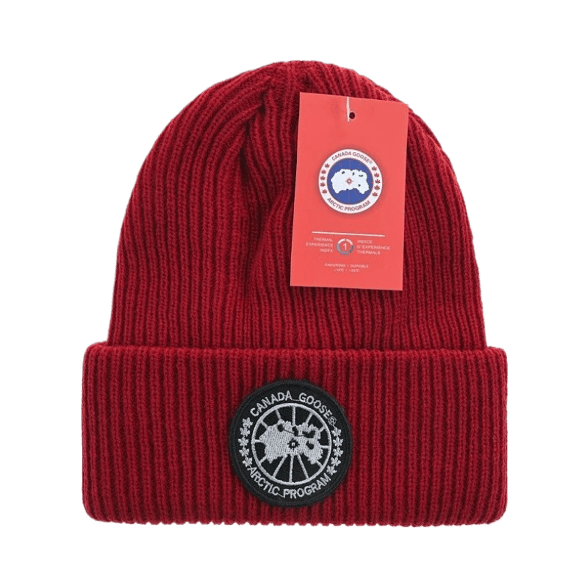 Canada Goose Arctic Program Ribbed Knit Beanie Hat Unisex Warm Winter Cap — image 5