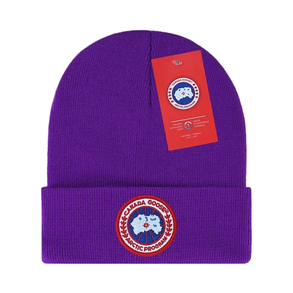 Canada Goose Arctic Program Ribbed Knit Beanie Hat Unisex Warm Winter Cap — image 6