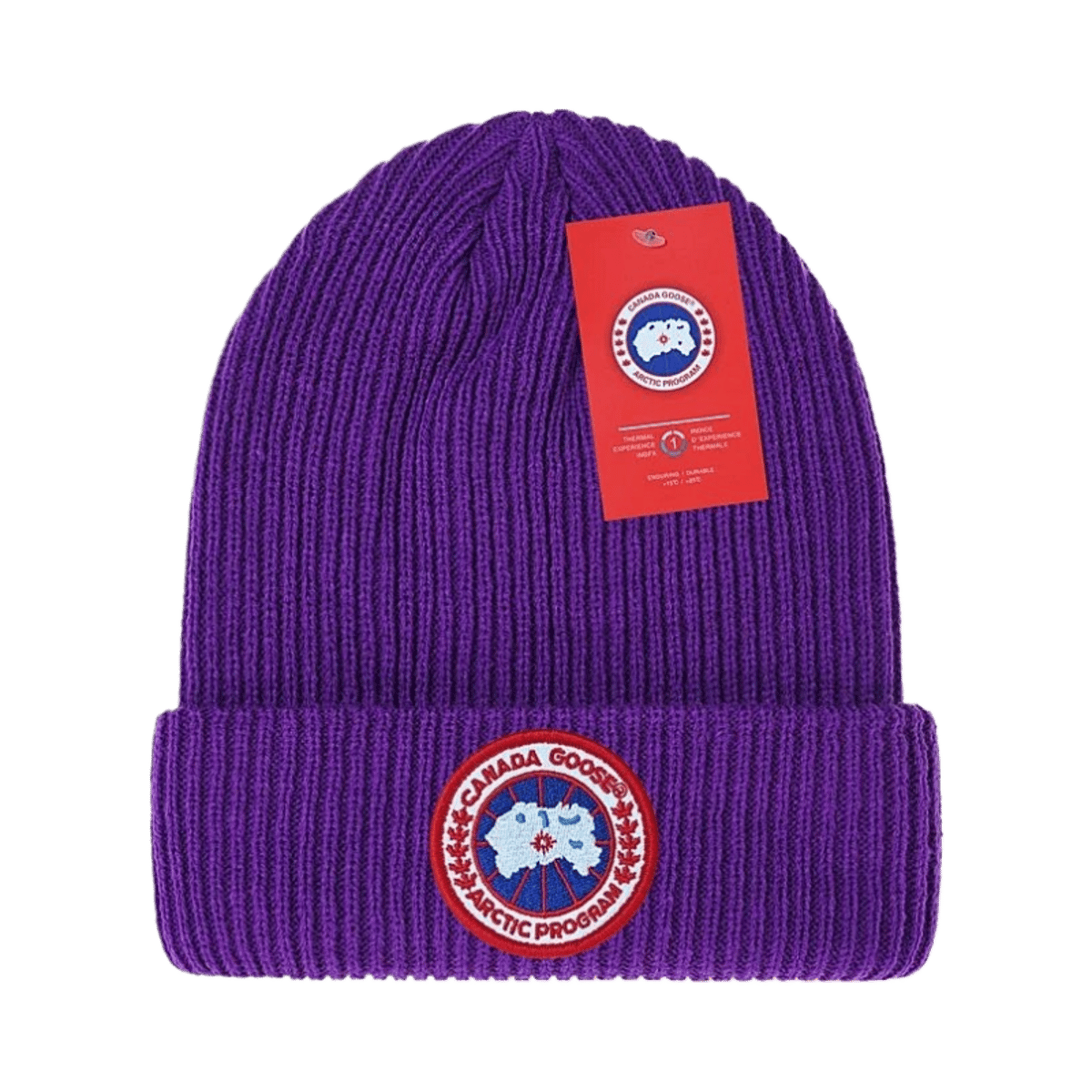 Canada Goose Arctic Program Ribbed Knit Beanie Hat Unisex Warm Winter Cap — image 7