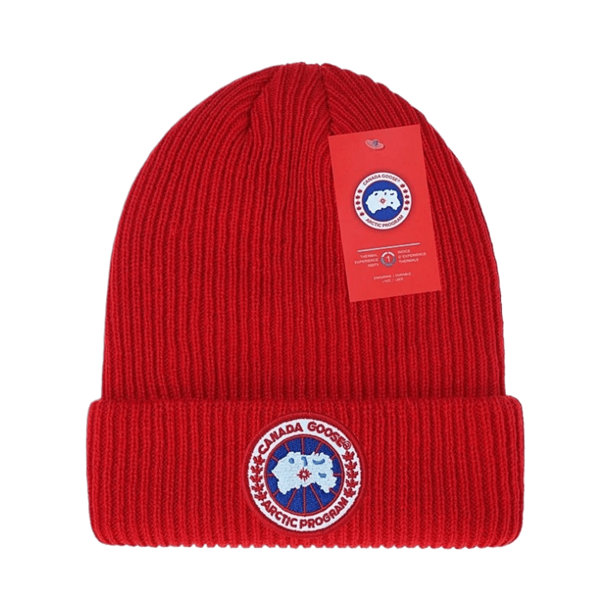Canada Goose Arctic Program Ribbed Knit Beanie Hat Unisex Warm Winter Cap — image 8