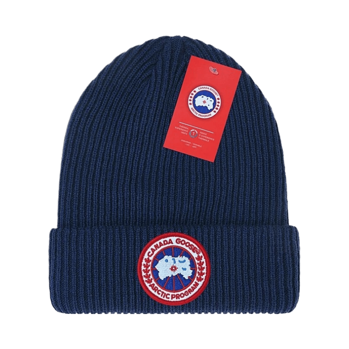 Canada Goose Arctic Program Ribbed Knit Beanie Hat Unisex Warm Winter Cap — image 9