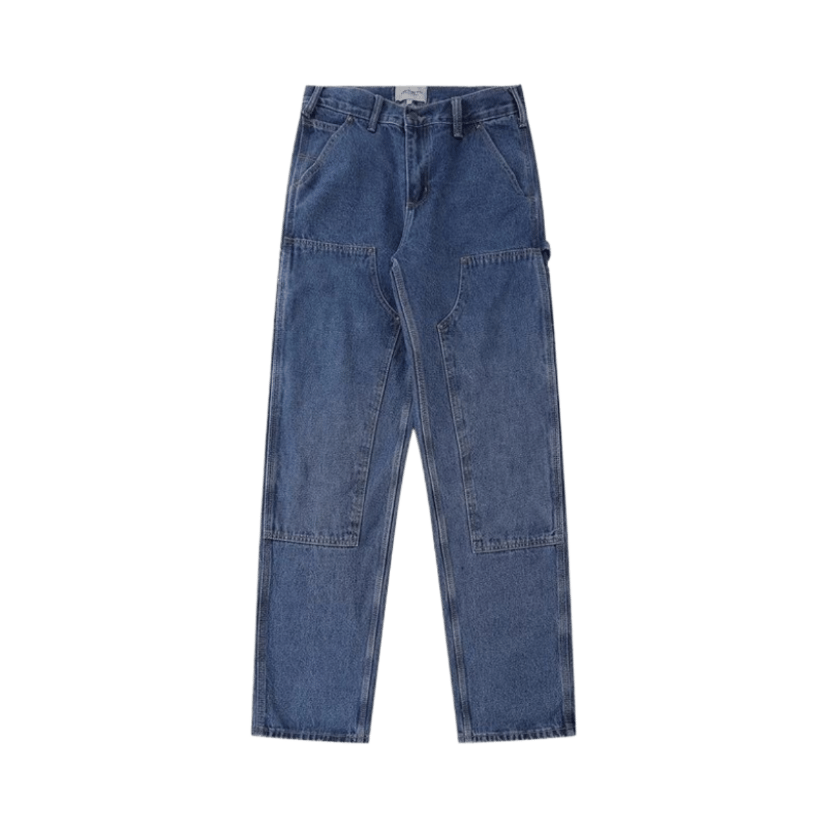 Carhartt WIP Heavyweight Vintage Washed Straight Leg Jeans - Unisex Loose Fit Denim Pants in Blue and Black — image 4