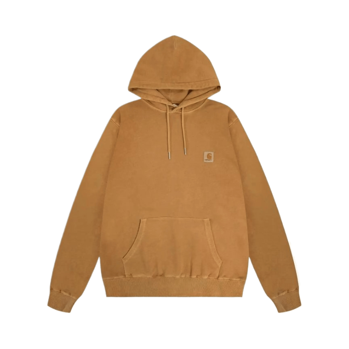 Carhartt WIP Hooded Sweatshirt Fleece Lined Distressed Wash Jacket — image 3