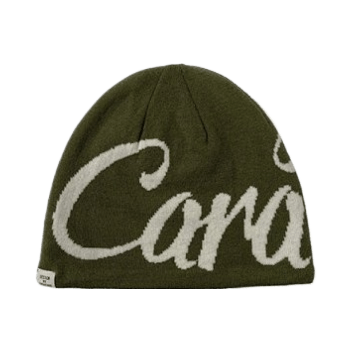 Carhartt WIP Knitted Beanie Hat with Logo Embroidery - Black — image 5