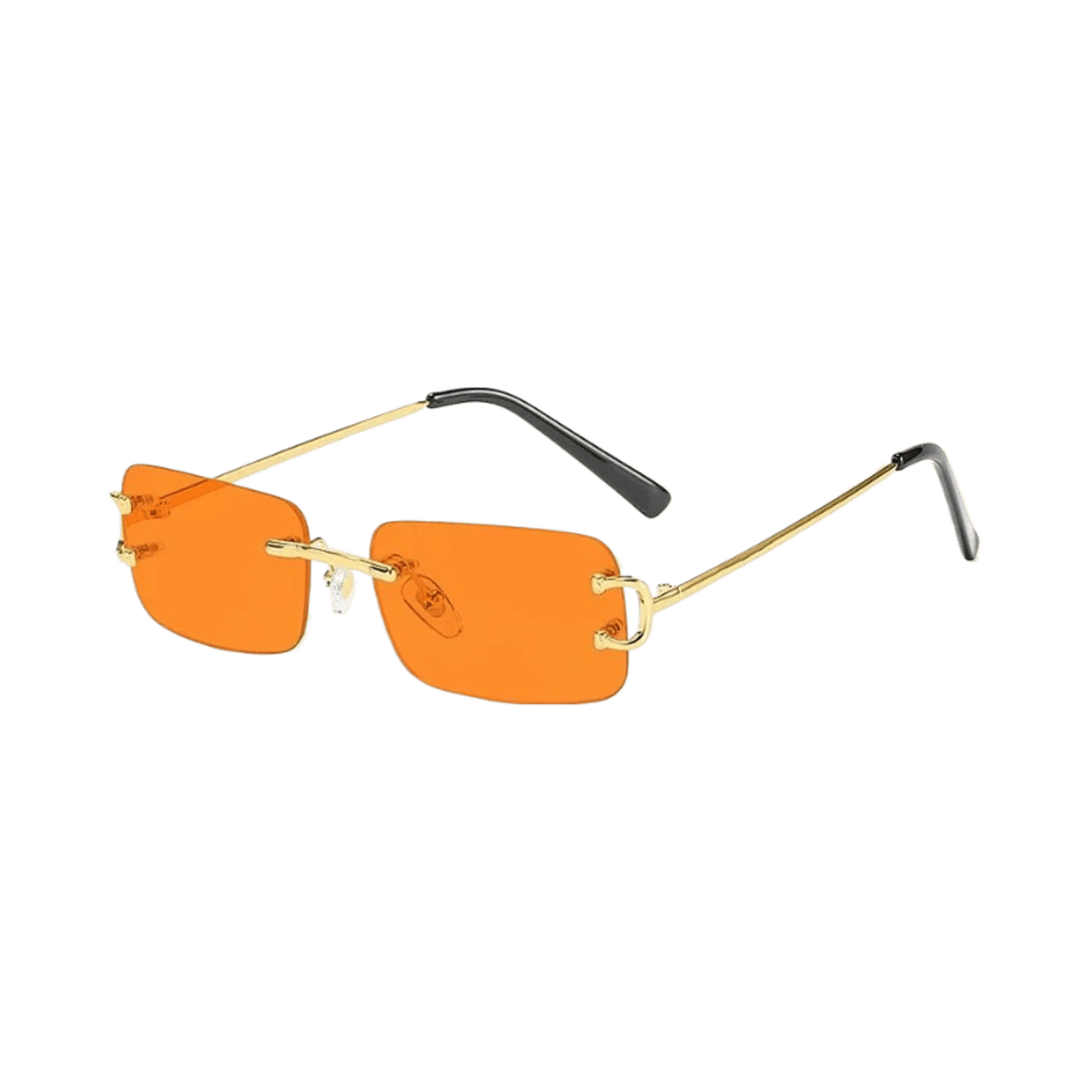 Cartier Rimless Rectangle Sunglasses Men Women Trendy Ocean Lens Optical Glasses Frame — image 3