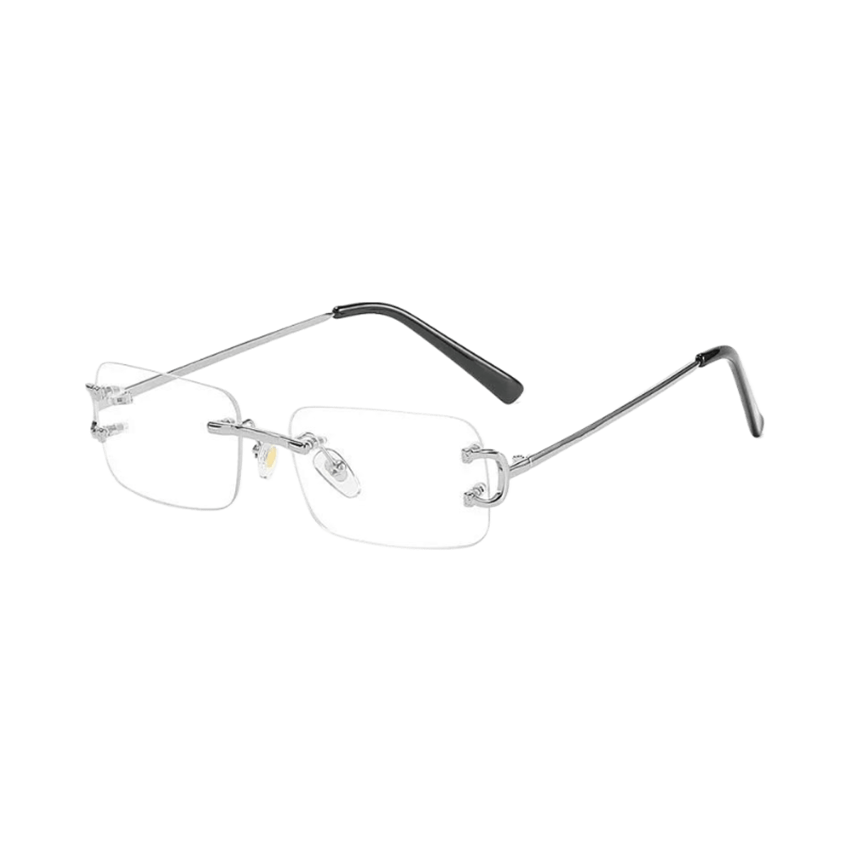 Cartier Rimless Rectangle Sunglasses Men Women Trendy Ocean Lens Optical Glasses Frame — image 6