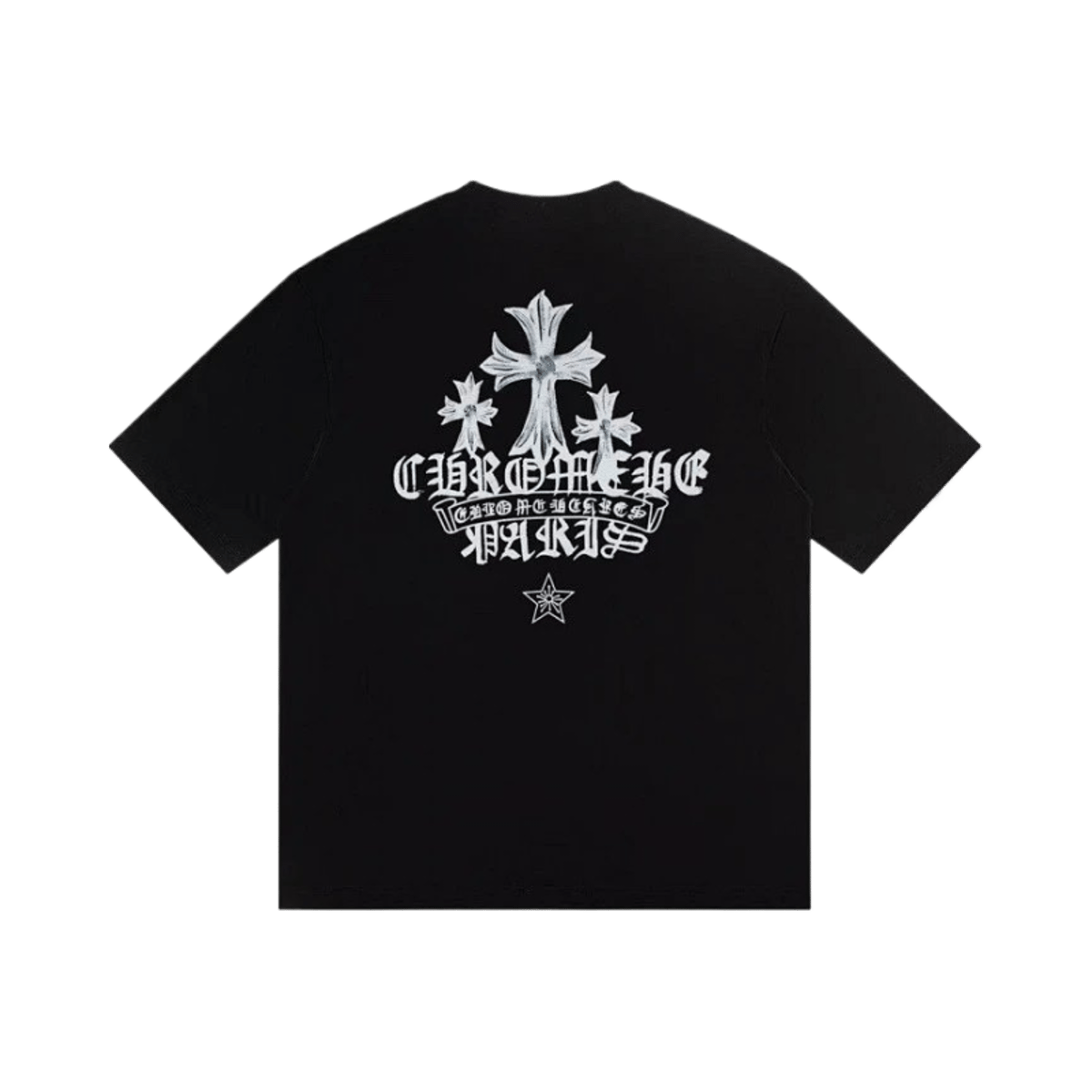 Chrome Hearts Cross Print Short Sleeve T-Shirt Men Women Gothic Streetwear Tee — image 2