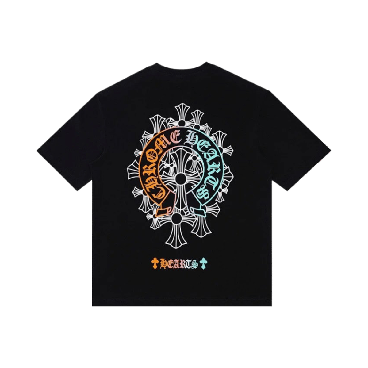 Chrome Hearts Cross Print Short Sleeve T-Shirt Men Women Gothic Streetwear Tee — image 2
