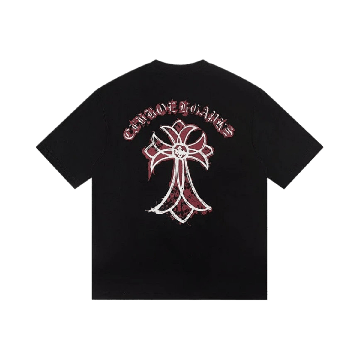 Chrome Hearts Cross Print Short Sleeve T-Shirt Men Women Gothic Streetwear Tee — image 2
