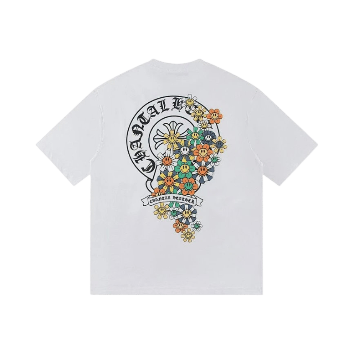 Chrome Hearts Cross Print Short Sleeve T-Shirt Men Women Gothic Streetwear Tee — image 2