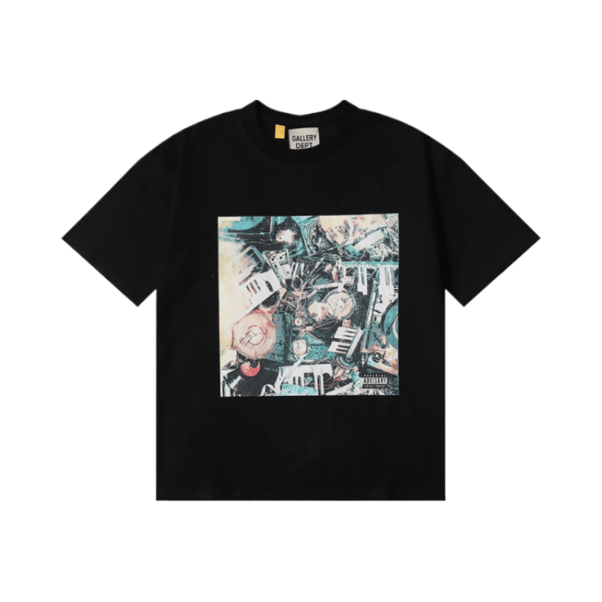 Gallery Dept T Shirt I Am Sad I Miss My Friends Black Graphic Tee Long Beach Ca — image 2