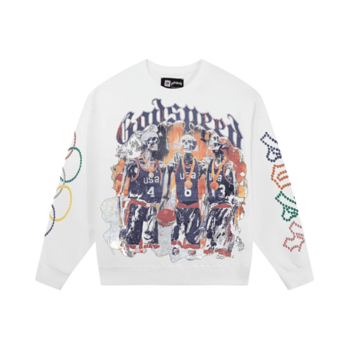 Godspeed Sweatshirt Black Graphic Print Long Sleeve Crewneck Streetwear Fashion — image 2