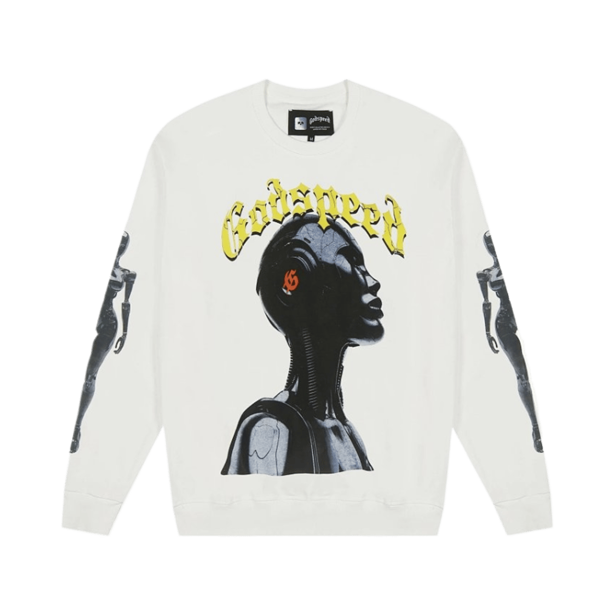 Godspeed Sweatshirt Black Graphic Print Long Sleeve Crewneck Streetwear Fashion — image 2