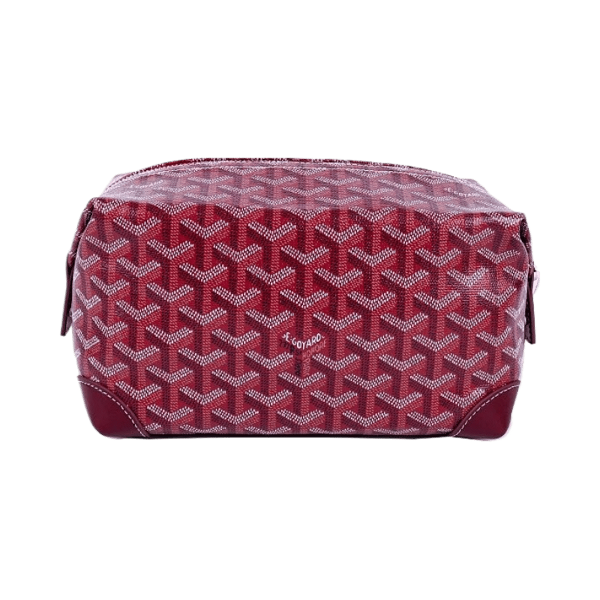 Goyard Signature Monogram Print Toiletry Bag Cosmetic Case Unisex Zippered Storage Pouch — image 9